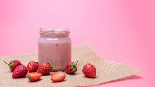 Batido de fresa con Probióticos Keto