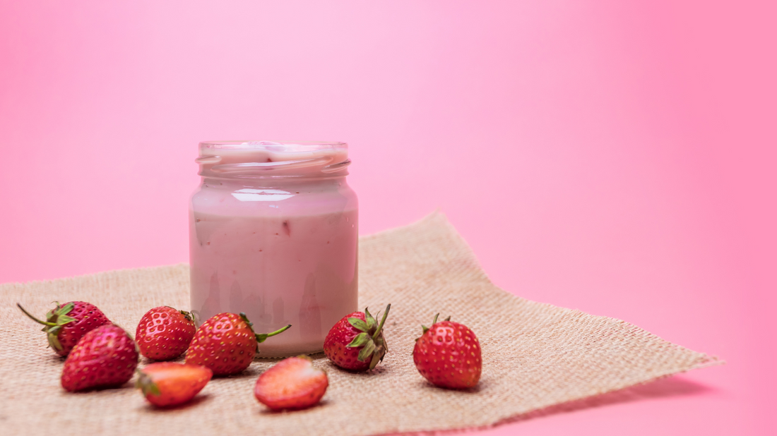 Batido de fresa con Probióticos Keto