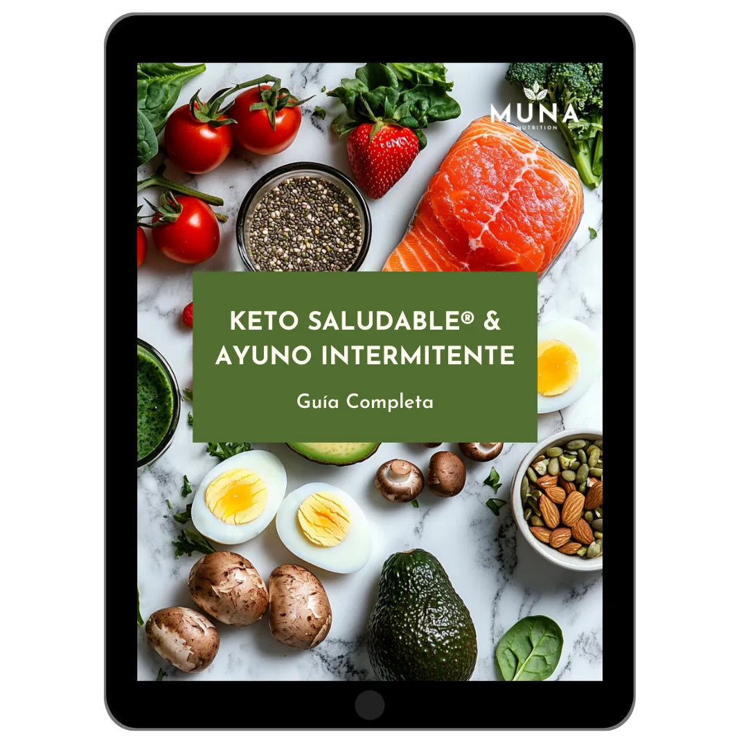 Foto de portada de la guia completa keto saludable y ayuno intermitente.